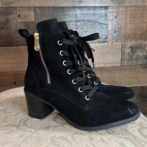 Rieker Shoes - Rieker Ankle Suede Black Boots Size 36 EU (US 5.5-6)